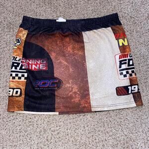 Race car mini skirt miniskirt